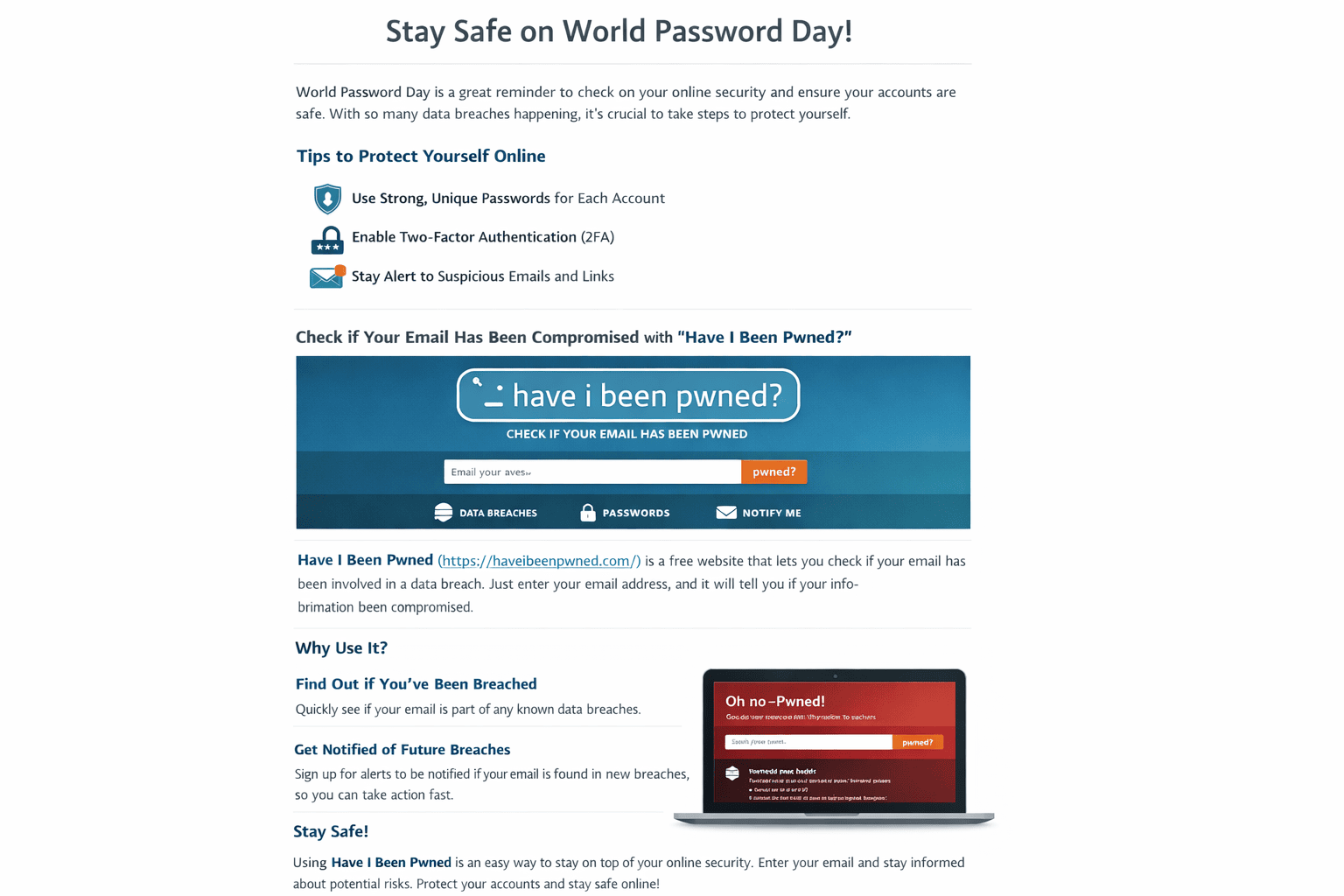 How to Stay Safe on World Password Day 2026
